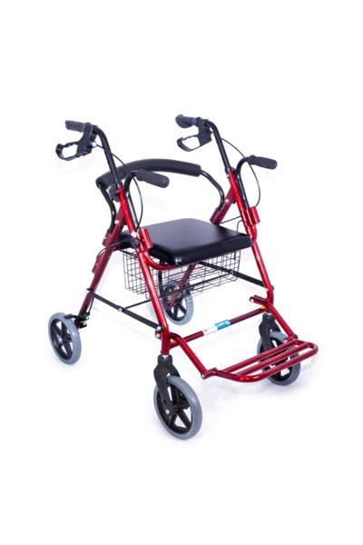 DM9146 Ayak Pedallı Alüminyum Rolatör (Tekerlekli Sandalye Gibi Kullanma İmkanı)