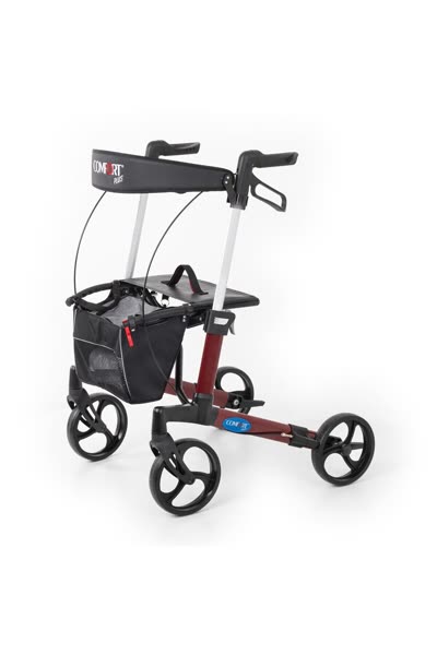 Spırıt X3 Bordo Alüminyum Lux Rolatör Yürüteç