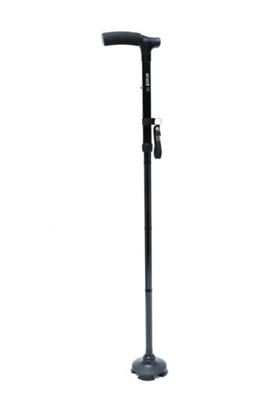KİFİDİS GB802 Kifidis Katlanır Dörtlü Lastikli Baston Siyah / Black