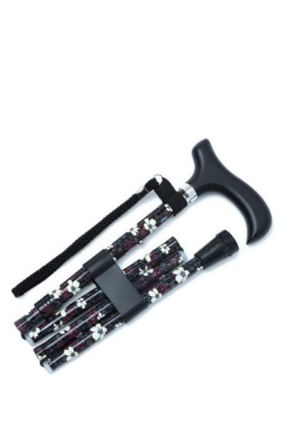 KİFİDİS MF606 Kifidis Katlanır Baston B044-8361-Bordo Çiçekli